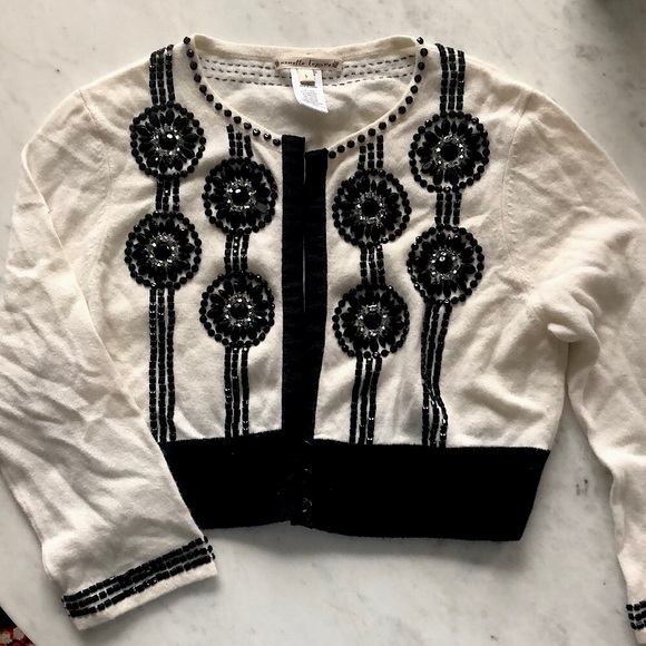 Nanette Lepore Lucky Stars Beaded Cardigan - Picture 2 of 4